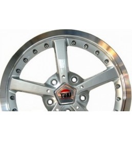 Yuki 510  7*15  5*100 ET35 67.1 Maching lip hyper silver (HS3)