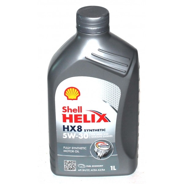 Масло мот. Shell Helix HX8 5W30 SL/CF синт., 1л